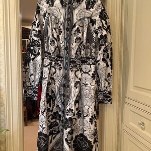 NWT Farm Rio flower leopards midi  dress.